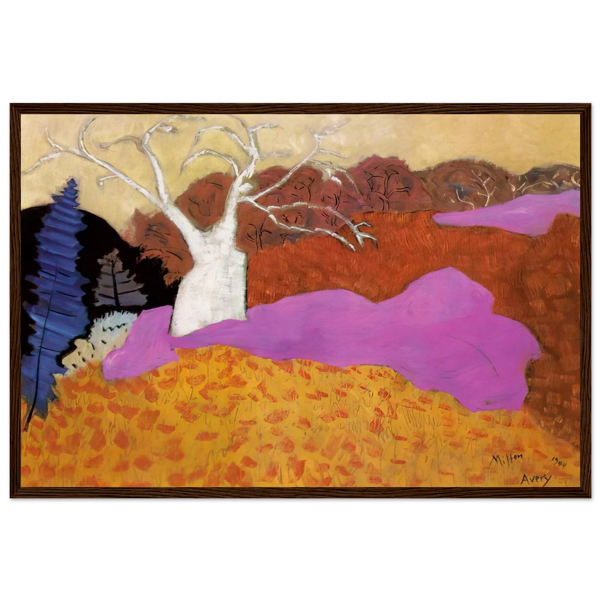 Autumn - 1944 Framed Poster | Milton Avery Framed Prints Wall Art | Milton Avery Store