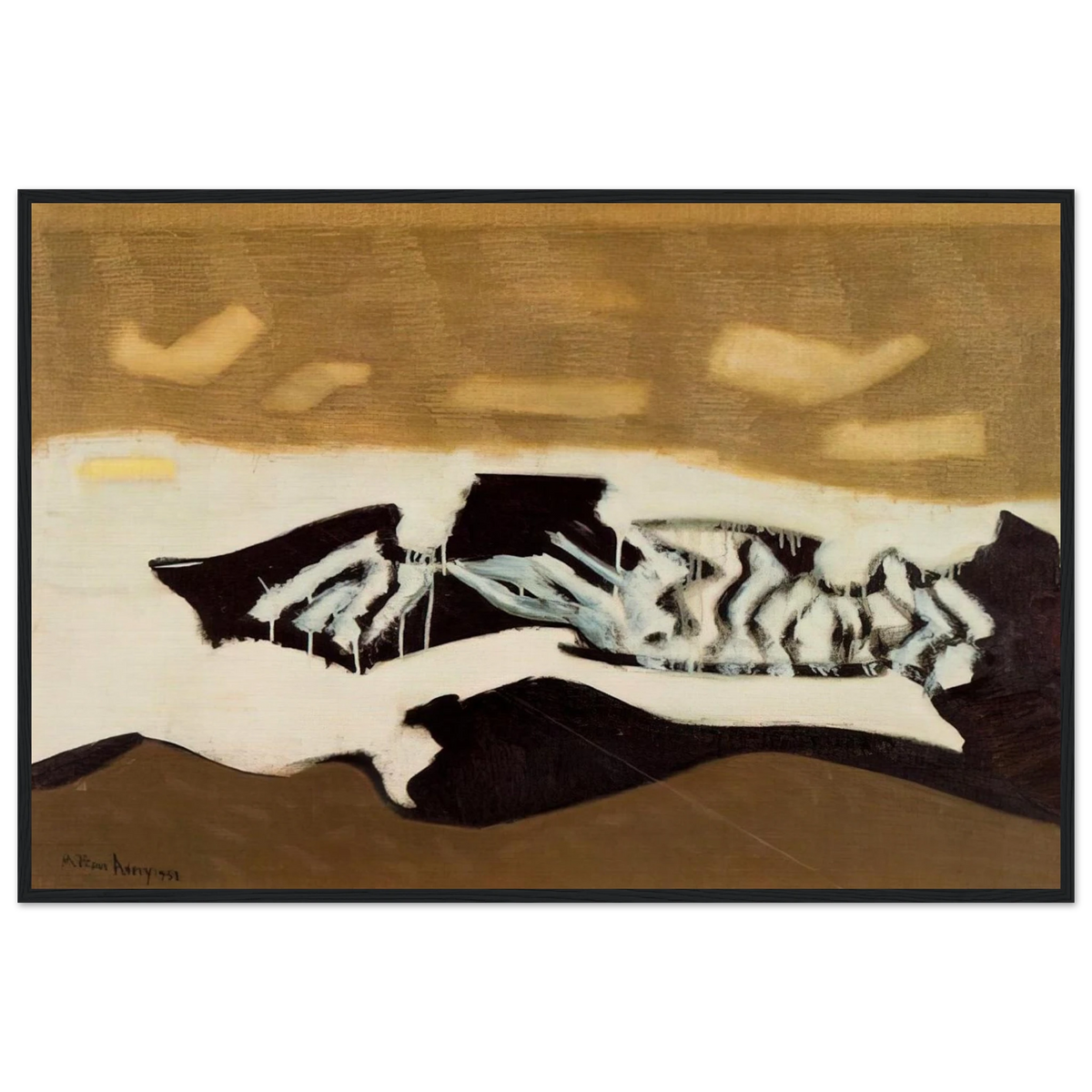 Breaking Sea - 1952 Framed Poster | Milton Avery Framed Prints Wall Art | Milton Avery Store