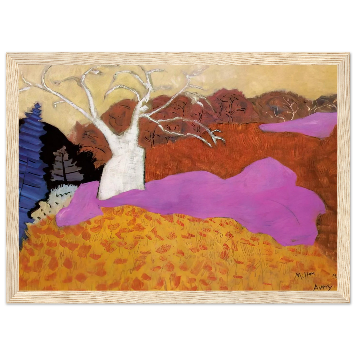 Autumn - 1944 Framed Poster | Milton Avery Framed Prints Wall Art | Milton Avery Store