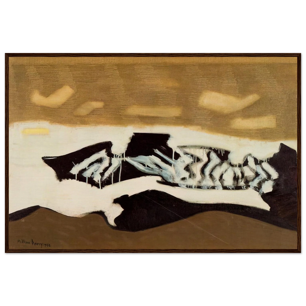 Breaking Sea - 1952 Framed Poster | Milton Avery Framed Prints Wall Art | Milton Avery Store
