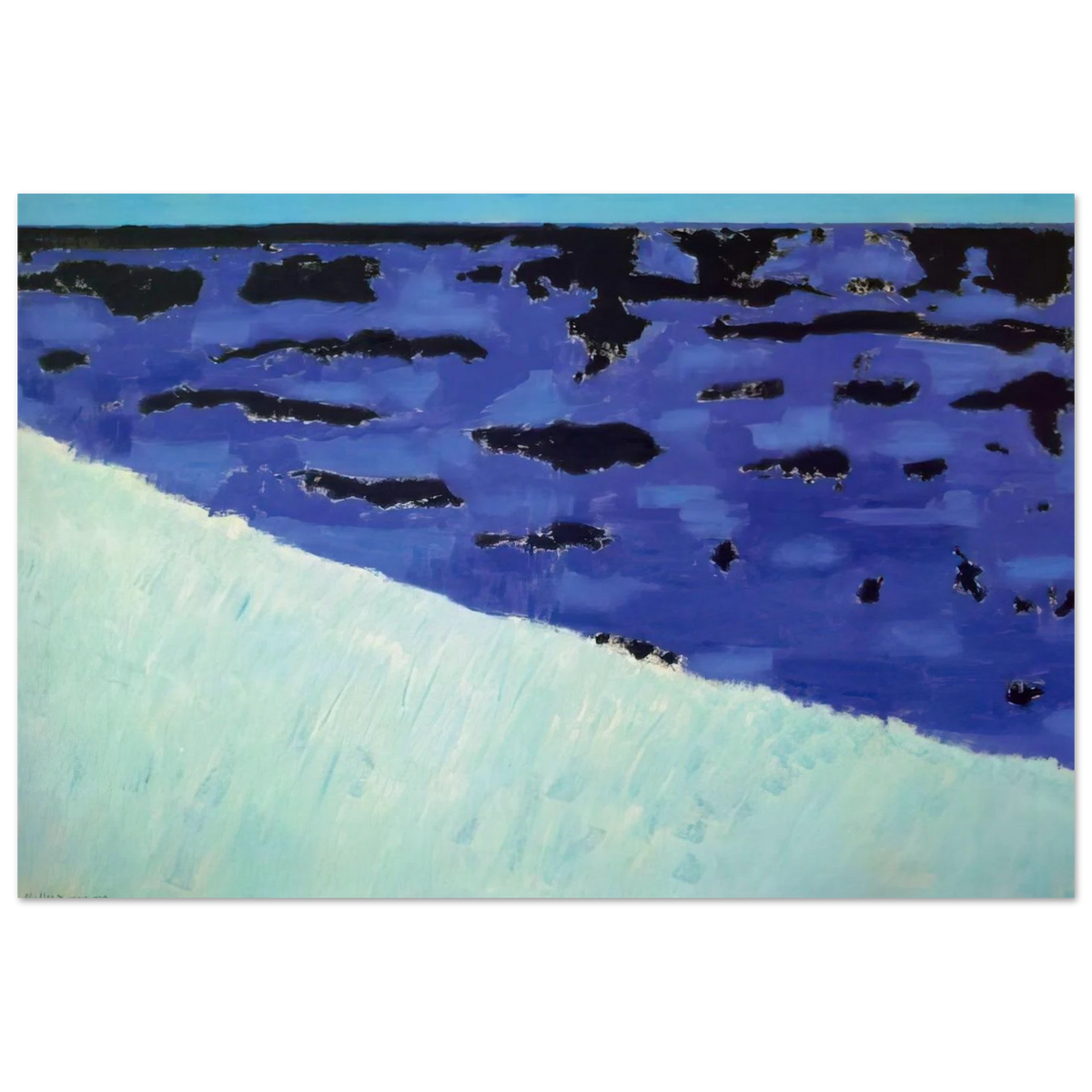 Sea Grasses and Blue Sea - 1958 Poster | Milton Avery Poster | Milton Avery Store